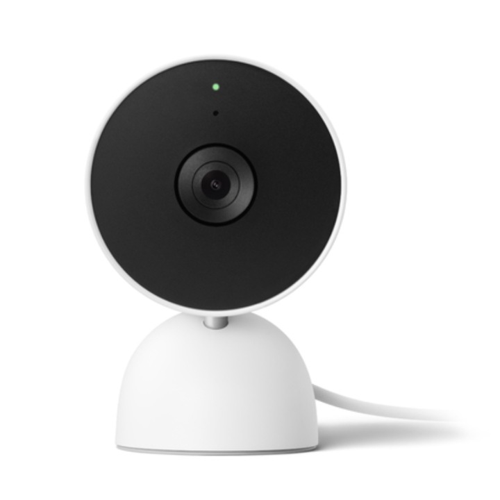 Camera de supraveghere, Google Nest Cam, interior, cablata, unghi 135°, 1920x1080 Pixel, alb