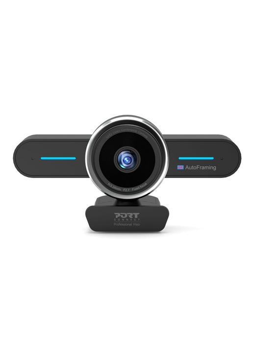Camera WEB, PORT Designs, 8.29 MP, CMOS, 4K Ultra HD, 3840 x 2160 pixeli, 30 fps, Negru