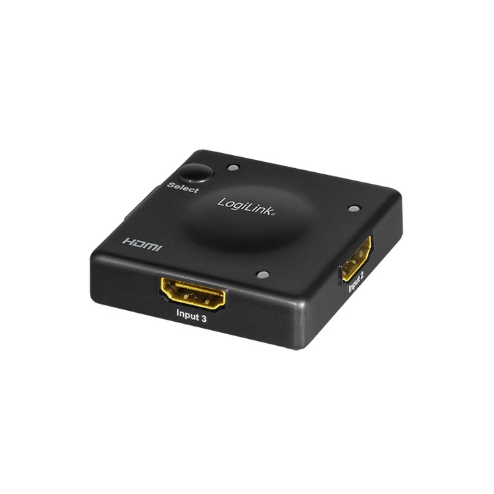 Switch, LogiLink, HDMI, 3x1 port, 1080p/60 Hz HDCP CEC Mini