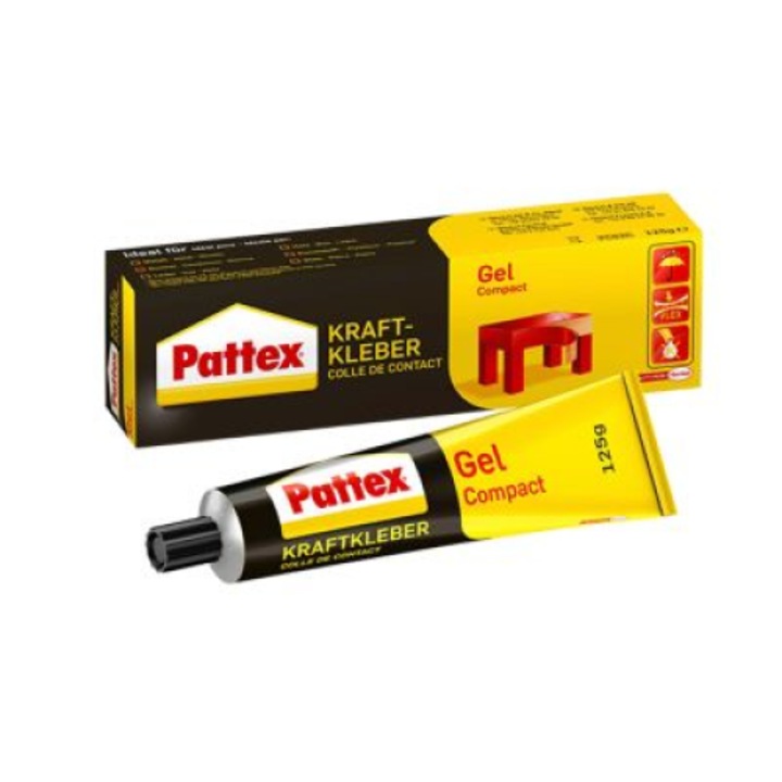 Гел лепило, Pattex PT6C, прецизно нанасяне, черно/жълто, 625g