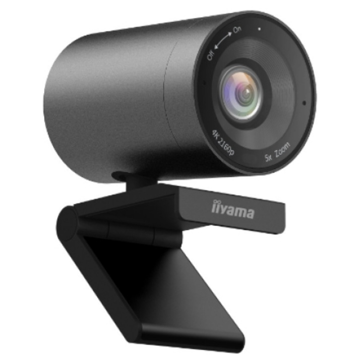 Camera web UC-CAM10PRO-1, Iiyama, 4K, UHD, USB, 2160x1080 pixeli, Negru