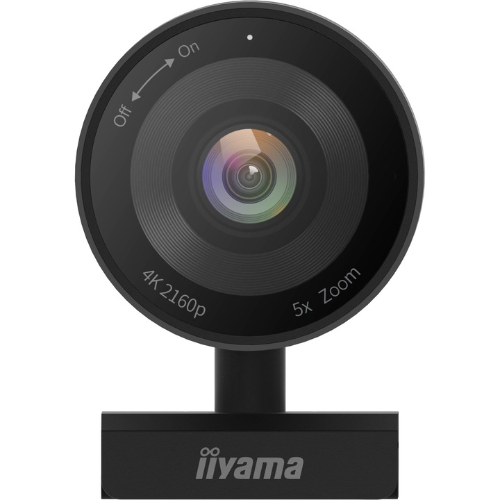 Webkamera UC-CAM10PRO-1, Iiyama, 4K, UHD, USB, 2160x1080 pixel, fekete