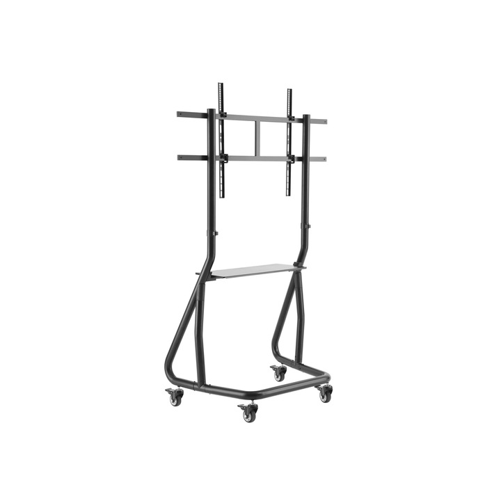 Suport TV cu roti, EQUIP, Aluminiu/Plastic/Inox, 60" - 105", 400x400mm - 1000x600mm, Negru