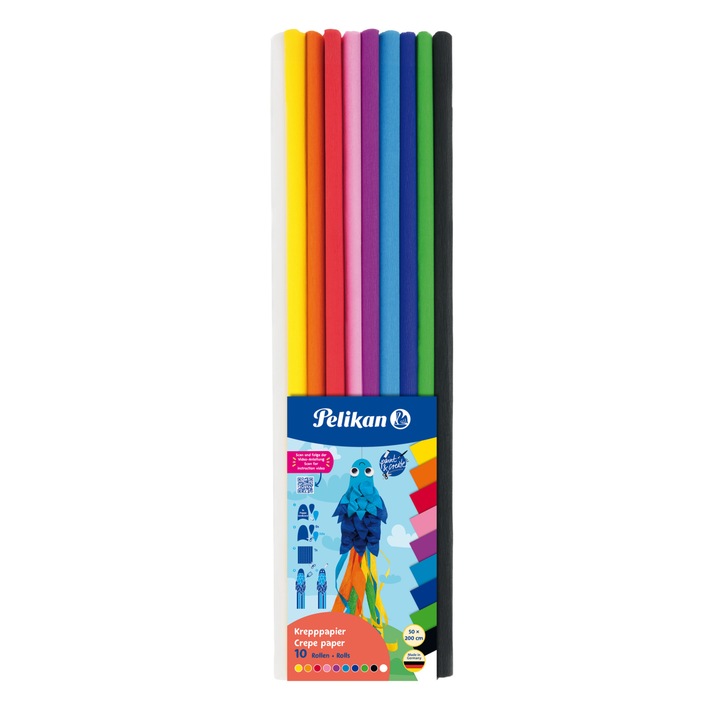 Hartie creponata, Pelikan 101622, 500 mm, Multicolor