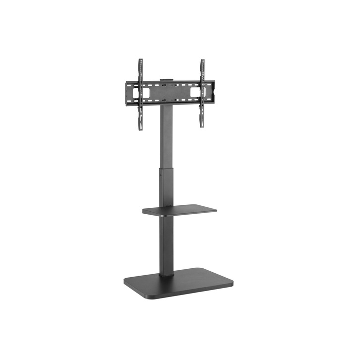 Стойка за телевизор за под EQUIP, 37"-75", 30 кг, Макс. VESA 600x400, черна