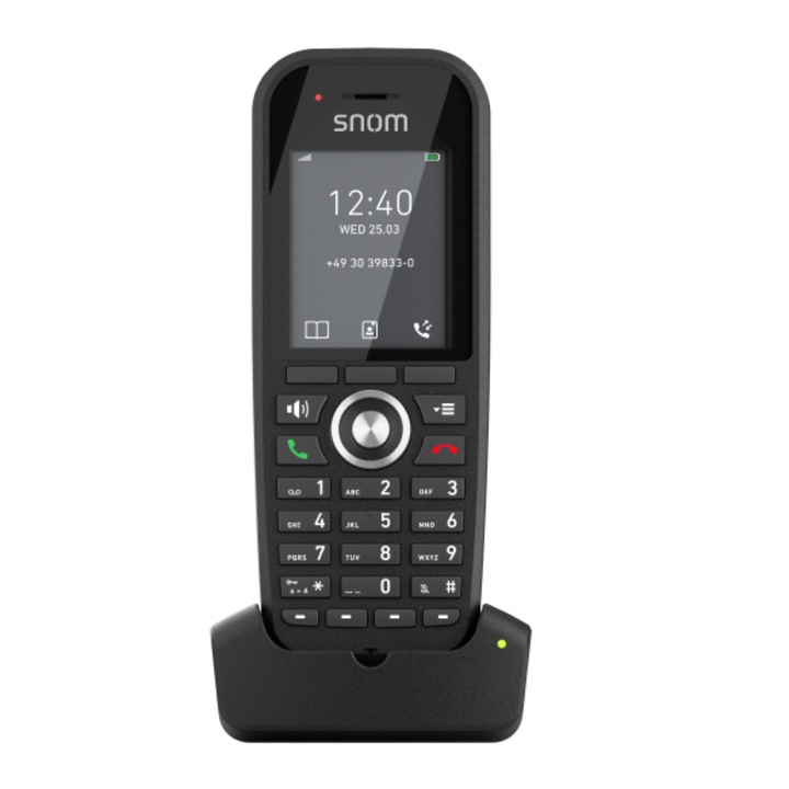 Безжичен DECT телефон, Sonom, 128 x 53 x 25 мм, черен