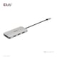 USB хъб, Club 3D, USB Gen2/Type-C при 10Gbps, Сребрист