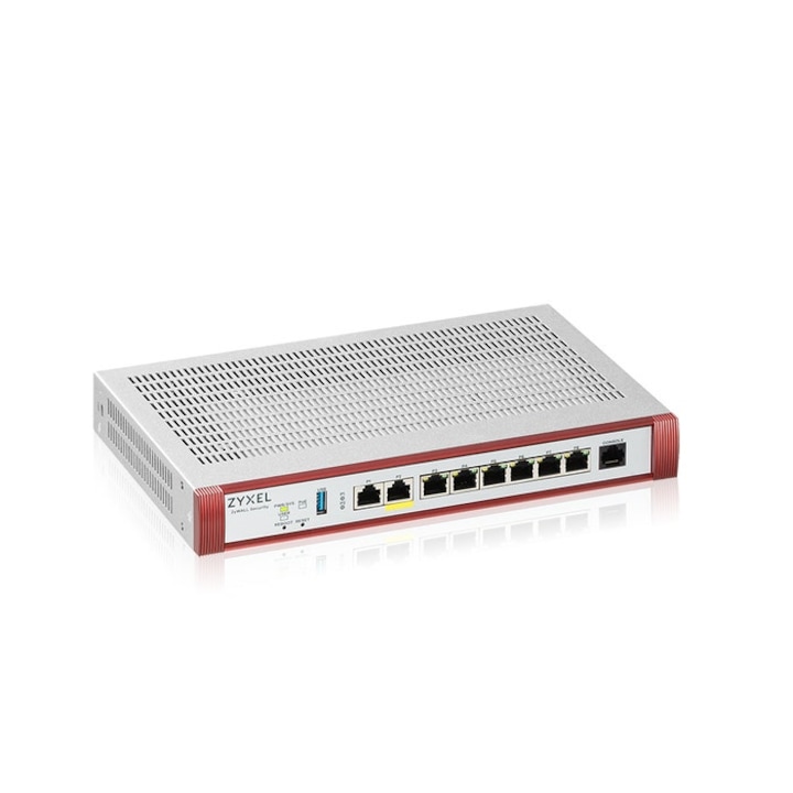 Router, Zyxel, tűzfal, 5000 Mbit/s, ezüst/piros