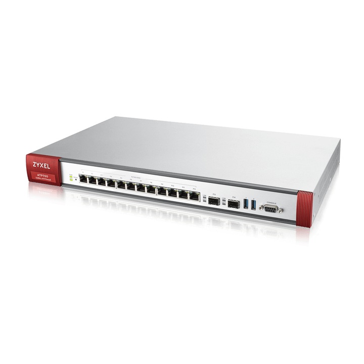 Рутер, ZyXEL, ATP700, 6000 Mbit/s, сребристо/червено