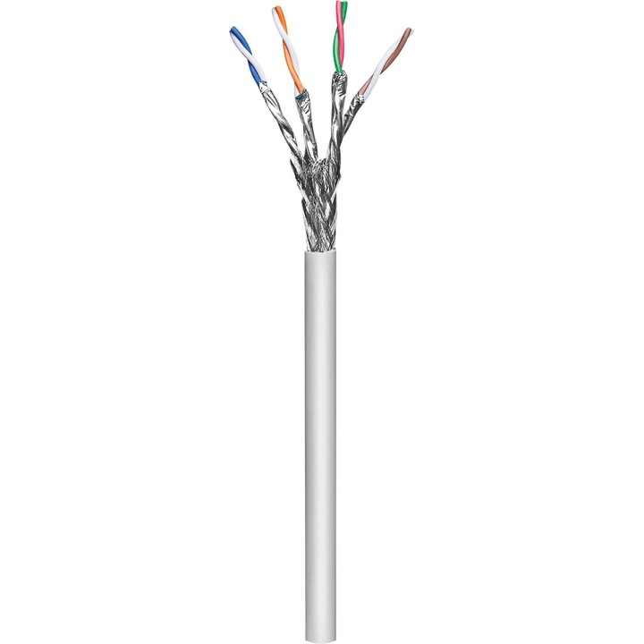 Инсталационен кабел Cat7, Intellinet, 305 м, Сив