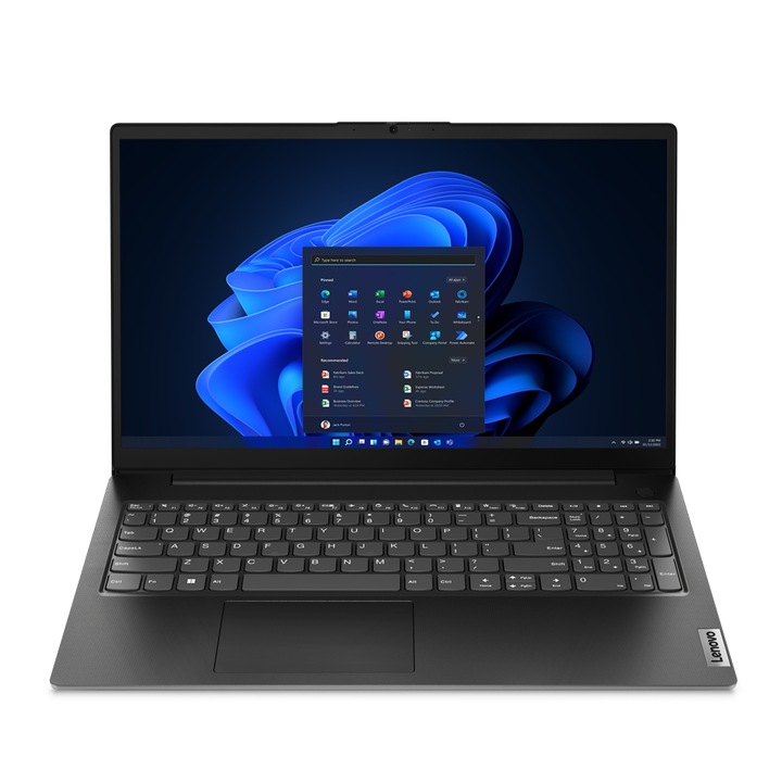 Lenovo V V15 laptop, AMD Ryzen™ 5, 8 GB, 256 GB, 15,6" fekete