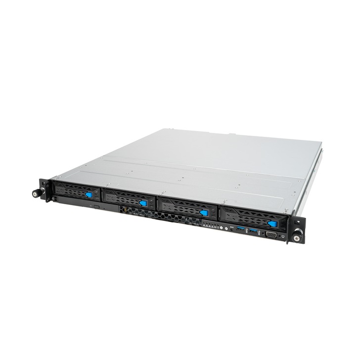 Server, ASUS RS300-E11-RS4, Metal, 1U, Negru
