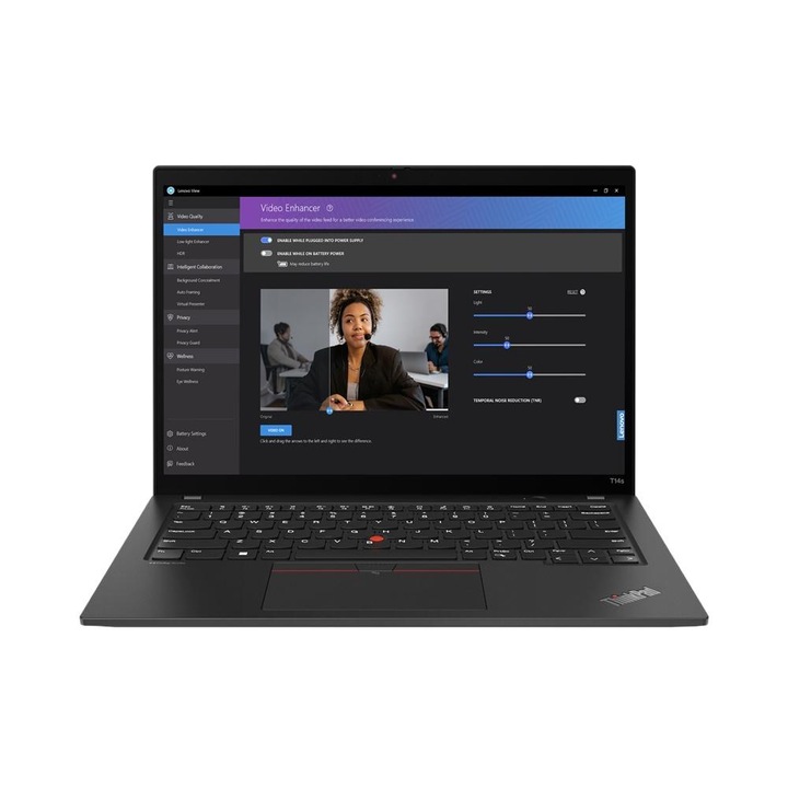 Лаптоп, Lenovo, ThinkPad T14s, Notebook, 14", Core i7, 1.7 GHz, 35.6 cm, черен