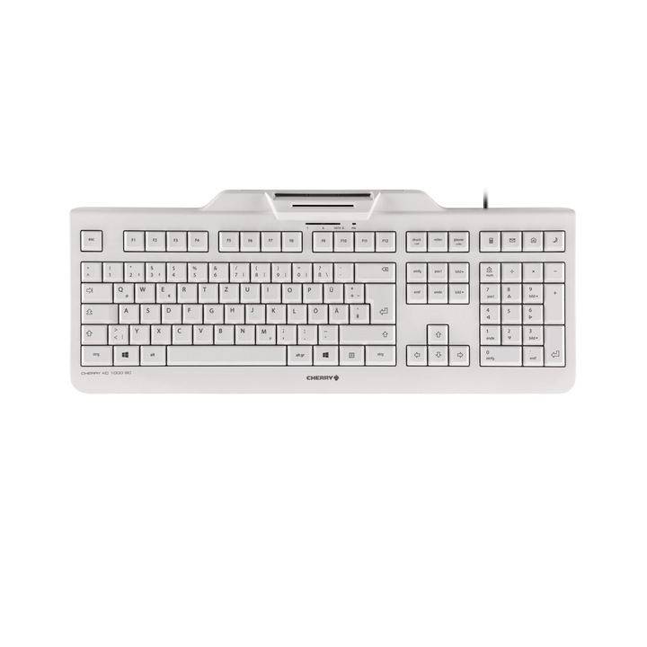 Tastatura CHERRY KC 1000 SC WHITE-GREY/USB