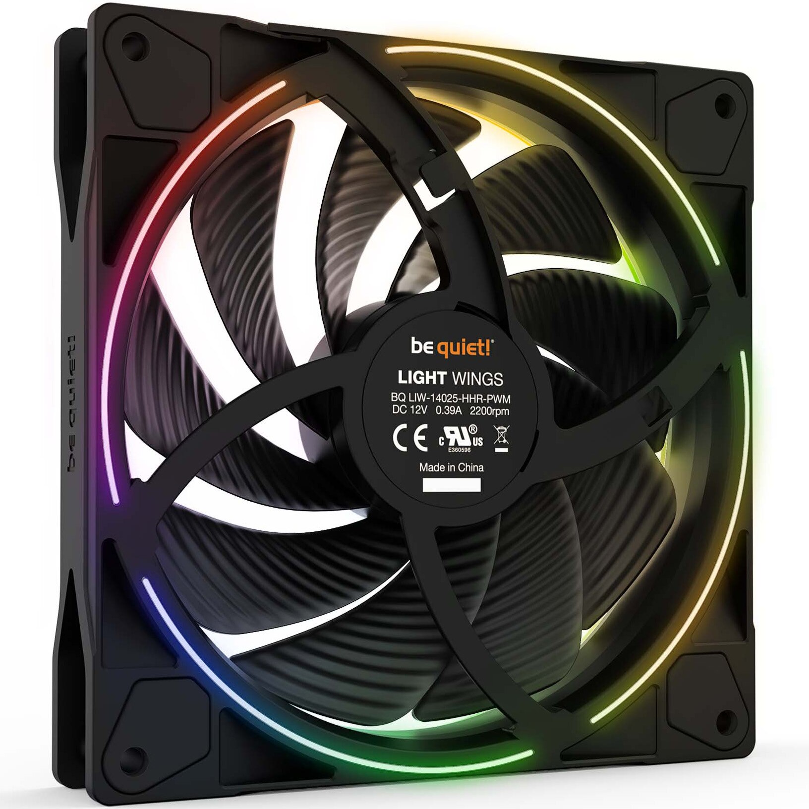 Ventilator be quiet! LIGHT WINGS 140mm PWM high-speed Triple-Pack ...