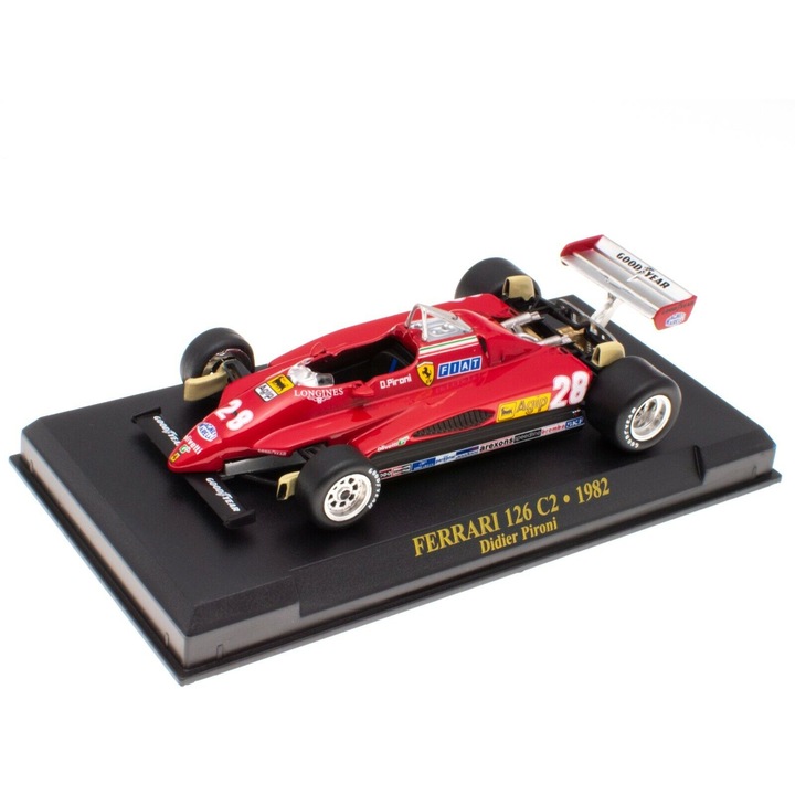 Macheta Formula 1 Ferrari 126 C2 1982 Didier Pironi - 1/43 Altaya