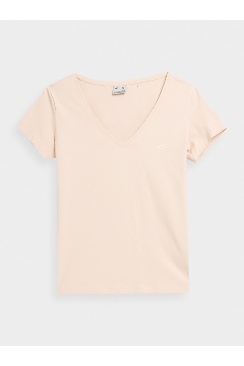 Tricou dama, 4F, 302880386, Bumbac, Ecru