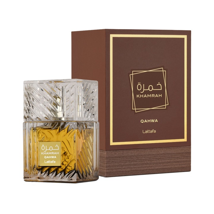 Apa de Parfum Lattafa, Khamrah Qahwa, Unisex, 100 ml
