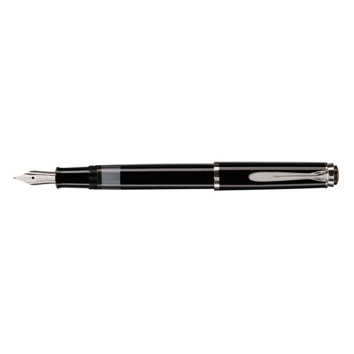 Stilou, Pelikan, Inox, Negru/Argintiu