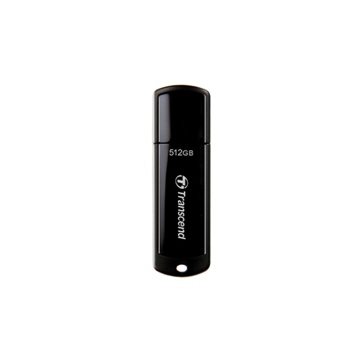 USB памет Transcend, JetFlash 700, 512GB, USB-A 3.2, черен/сив