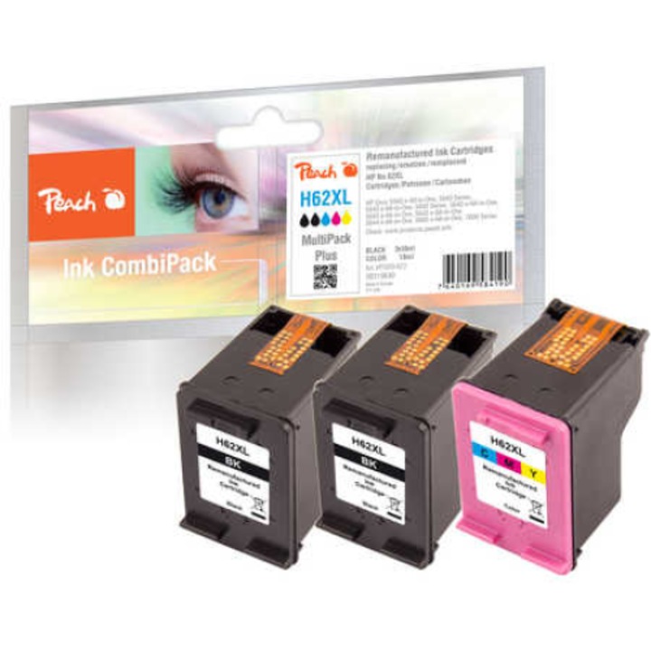 Multipack tintapatron, Peach, Tintasugaras, Többszínű, 3 darab