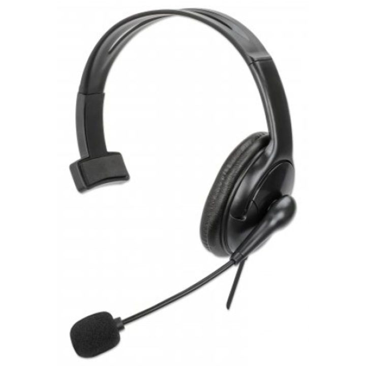 Casti PC, Manhattan, 20-20000 Hz, 2 m, 144 g, Negru