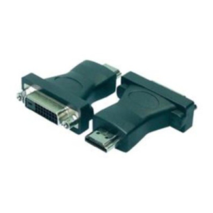 LogiLink HDMI adapter, A/M - DVI-D/F, 1080p, fekete (AH0002)