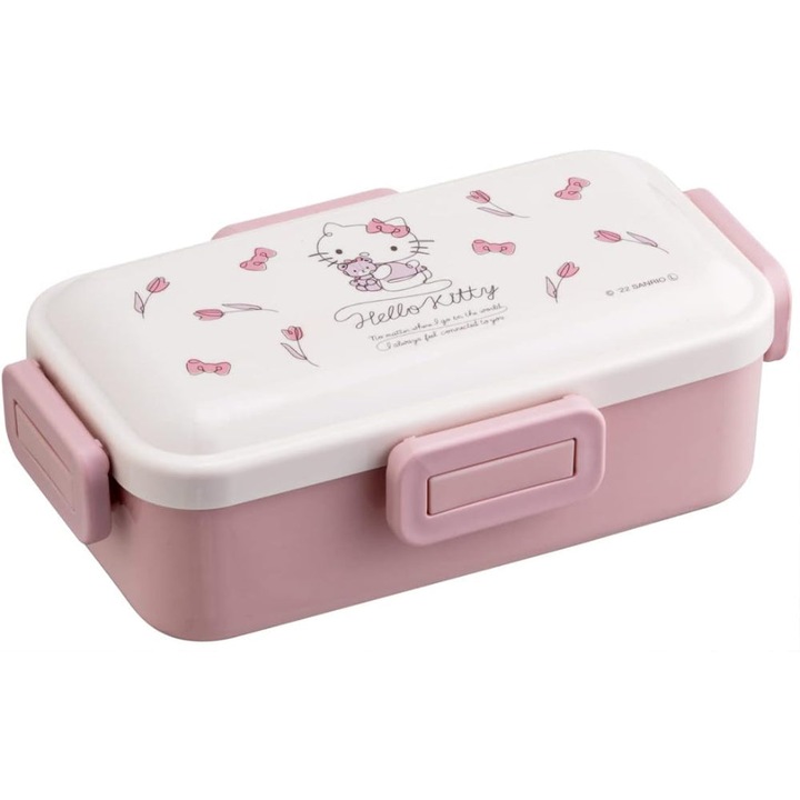 Кутия за обяд 4 ключалки 530 мл, Kitty chan, Hello Kitty - eMAG.bg
