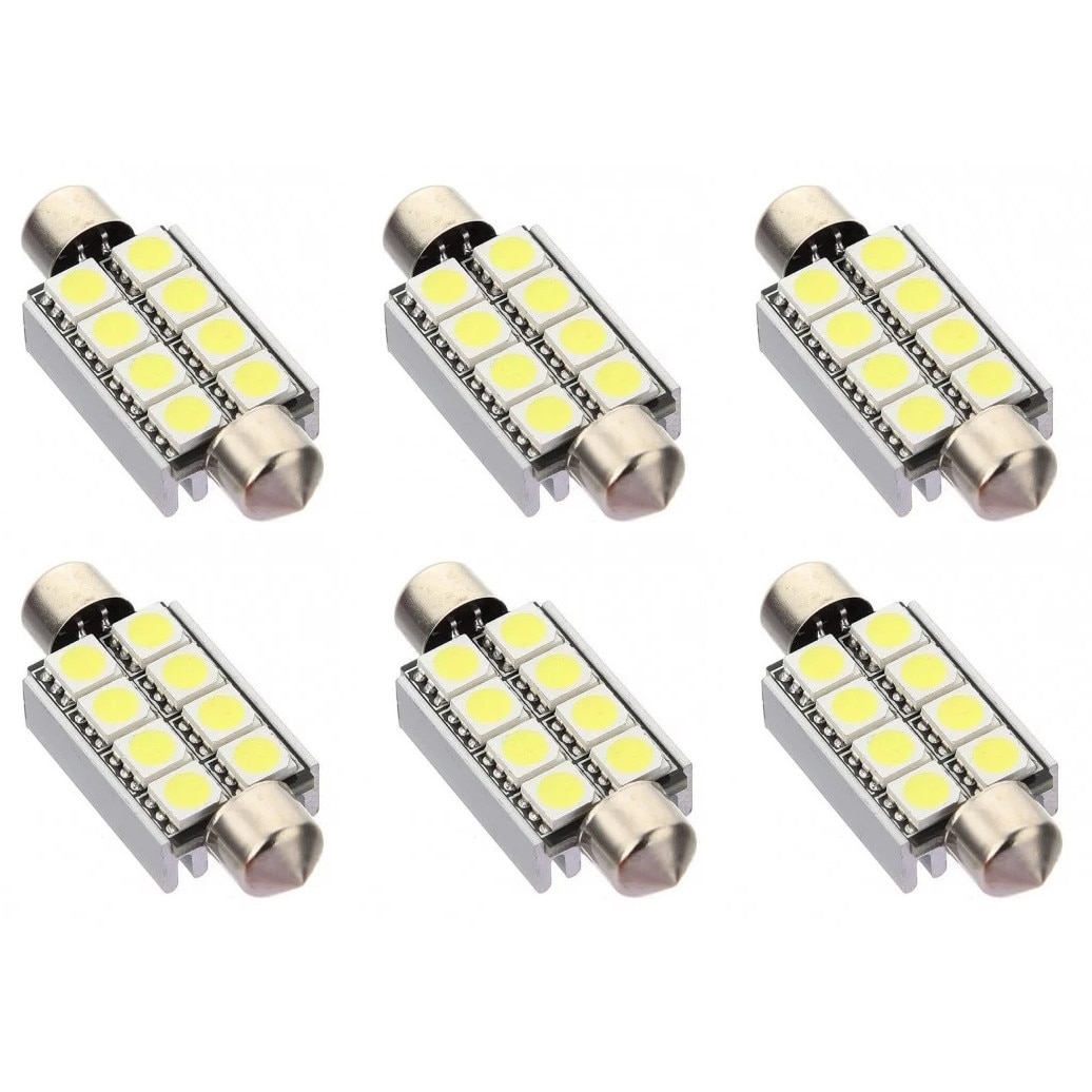 2x 9 SMD LED 42MM XENÓN BLANCO CANBUS LUZ INTERIOR FESTOON BOMBILLA LED