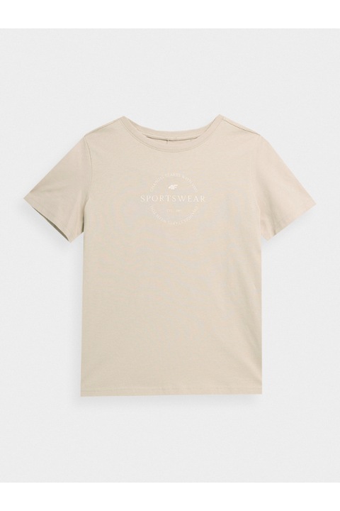 Tricou dama, 4F, 302880027, Bumbac, Bej