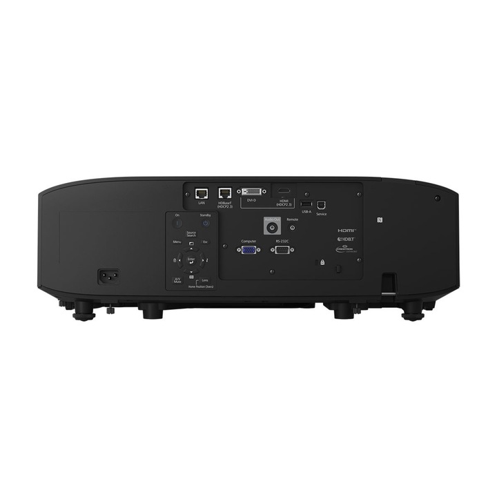 Видео проектор Epson EB-PU1008B, 1920 x 1200 пиксела, 16:10, 8500 lm, 3LCD, 20000 ч, Wi-Fi, черен