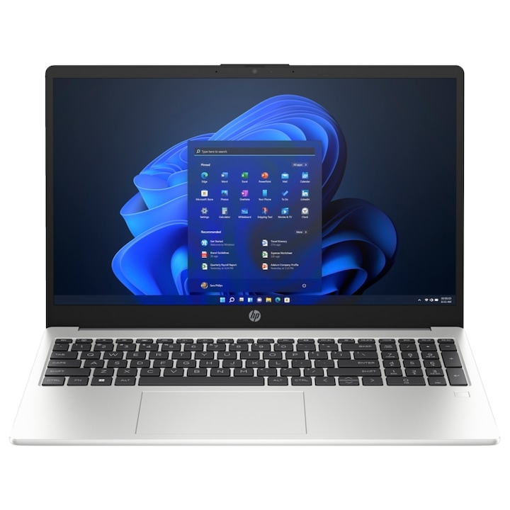 HP 250 G10 8A5D7EA 15.6" FullHD laptop, Intel Core i5-1335U, 8GB, 512GB, Intel Iris Xe Graphics, Windows 11 Home, Magyar billentyűzet, Szürke