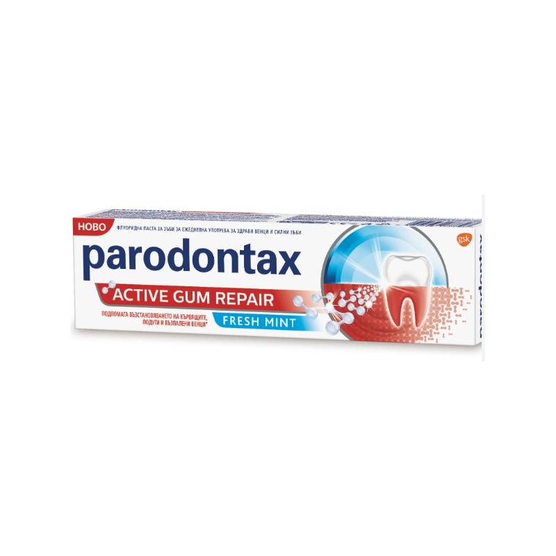 Паста за зъби Paradontax Active gum repair, fresh mint, 75 мл - eMAG.bg