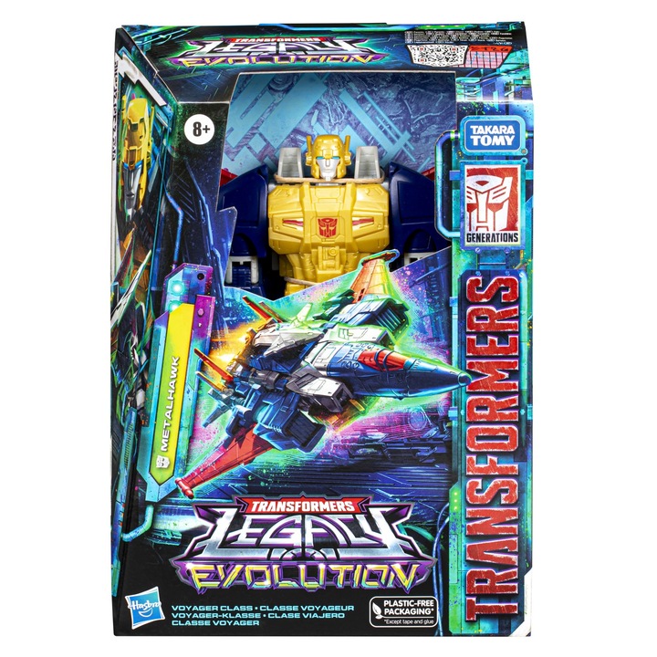 Figurina Transformers Legacy Evolution - Metalhawk, 17 cm