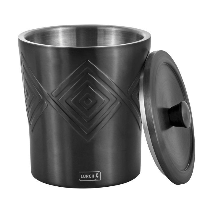 Jégvödör, Lurch, Acél, Duplafalú, Szürke, 1,5 L
