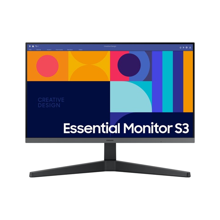 SAMSUNG Essential S3 LS24C332GAUXEN Monitor 24", IPS, 100hz, 16:9, Full HD, AMD Freesync, dönthető