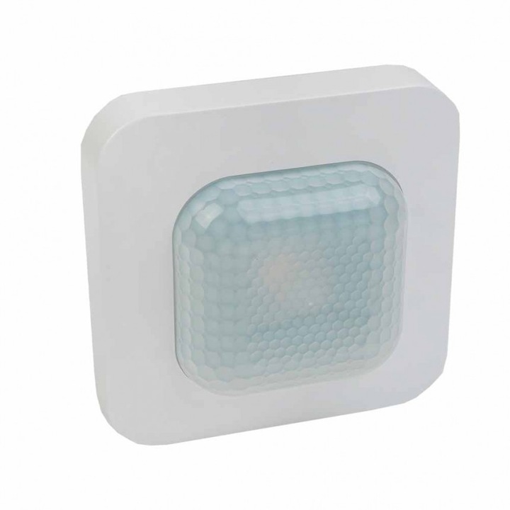 Сензор за присъствие Lightex, max.20m, 360', IP20, Бял