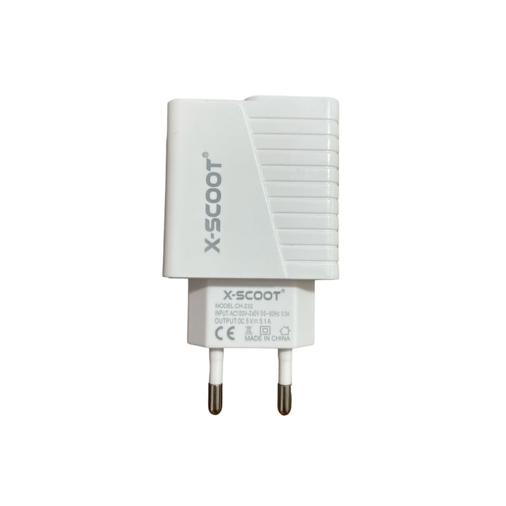 USB-Reiseladegerät, 2 Anschlüsse, kompaktes Design