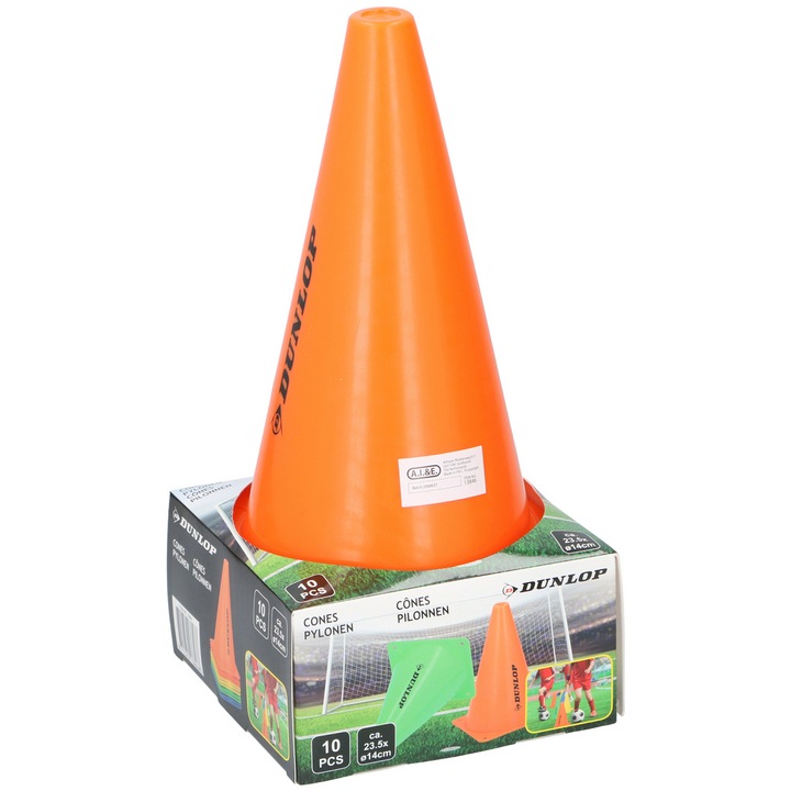 Комплект конуси DUNLOP, 10 броя, пластмаса