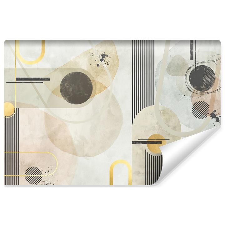 Fototapet Muralo ornamente abstracte, modele geometrice vintage 400 cm x 280 cm decor camera de zi