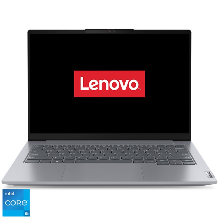 Laptop Lenovo ThinkBook 14 G6 IRL cu procesor Intel® Core™ i5-1335U pana la 4.6 GHz, 14", WUXGA, IPS, 16GB, 512GB SSD, Intel® UHD Graphics, No OS, Arctic Grey