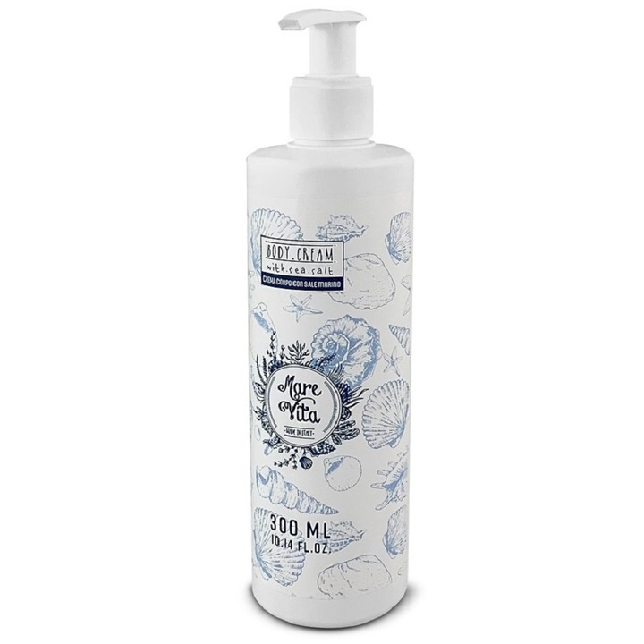 Crema de Corp MAREVITA cu Sare de Mare 300 ml in dispenser cu pompa