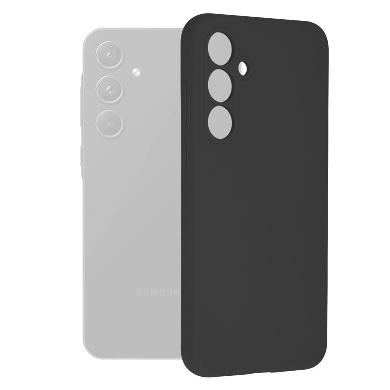 Husa pentru Samsung Galaxy A55 5G - Techsuit Soft Edge Silicone - Black