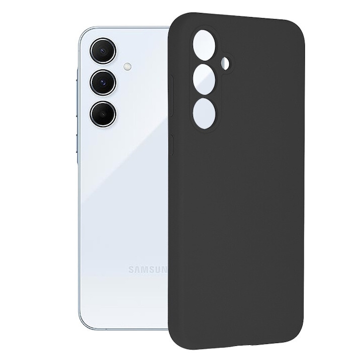 Husa pentru Samsung Galaxy A55 5G - Techsuit Soft Edge Silicone - Black