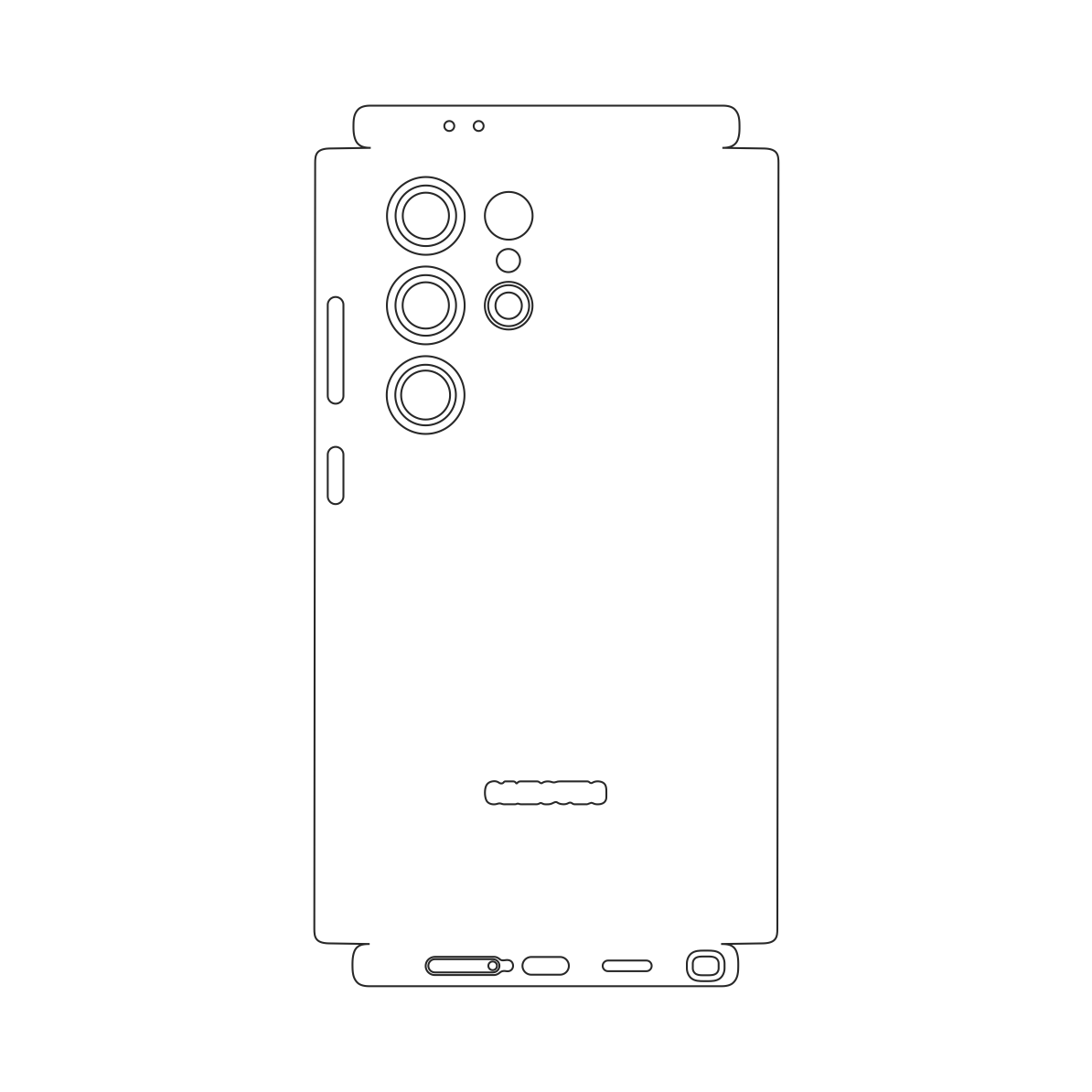 Folie iSkinz pentru Samsung Galaxy S24 Ultra - Honeycomb Argintiu Silver, 360 Cut, Skin Adeziv Full Body Cover, Protectie Carcasa Spate si Laterale
