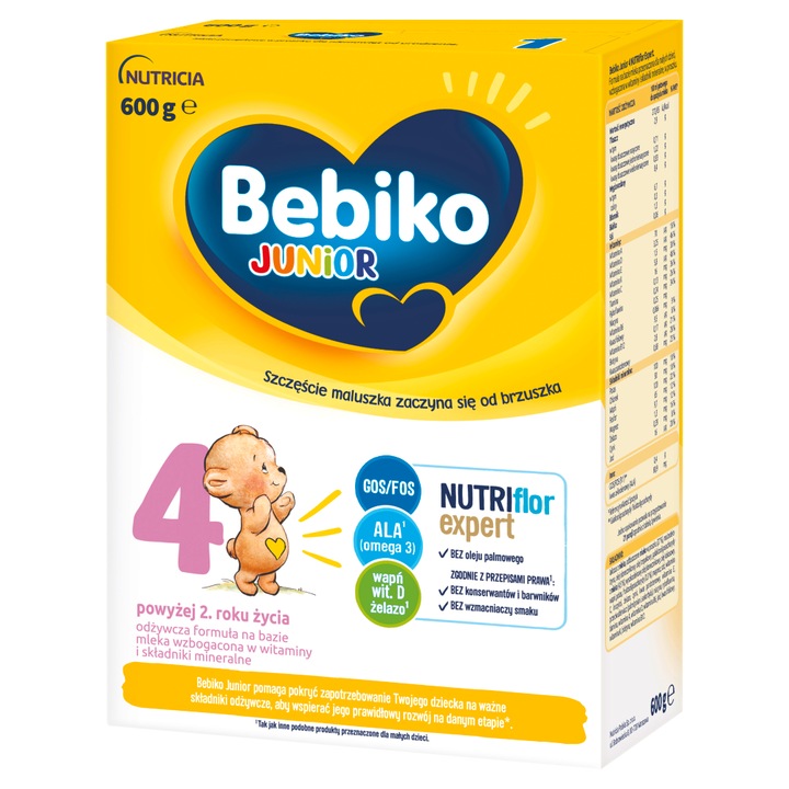 Lapte praf pentru bebelusi, BEBIKO, Junior 4, 600g