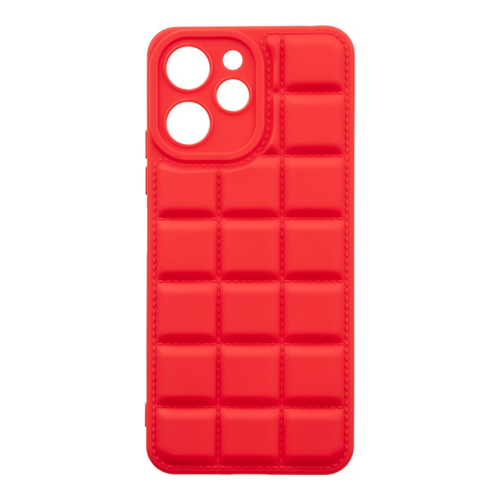 Кейс за телефон OBAL:ME Block за Xiaomi Redmi 12, Полиуретан, Червен