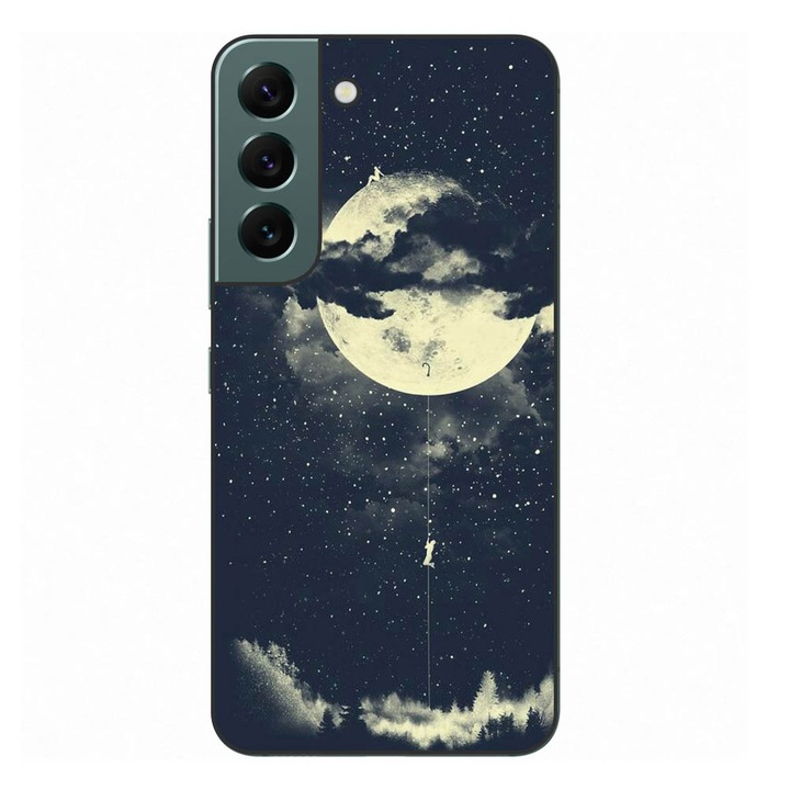 Husa compatibila cu Samsung Galaxy S21 FE Silicon Gel Tpu Model Moon Climbing