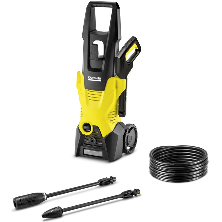 Aparat de spalat cu presiune Karcher K 3 O, putere 1600 W, presiune maxim 120 bar, debit maxim 380 l/h, lance Vario Power Jet, lance cu jet rotativ, furtun presiune 6 m, adaptor racord furtun gradina 3/4