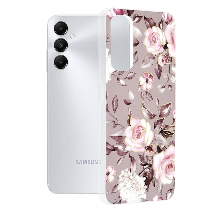 Кейс за Samsung Galaxy A05s - Techsuit Marble Series - Bloom of Ruth Gray